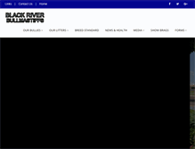 Tablet Screenshot of blackriverbullmastiffs.com